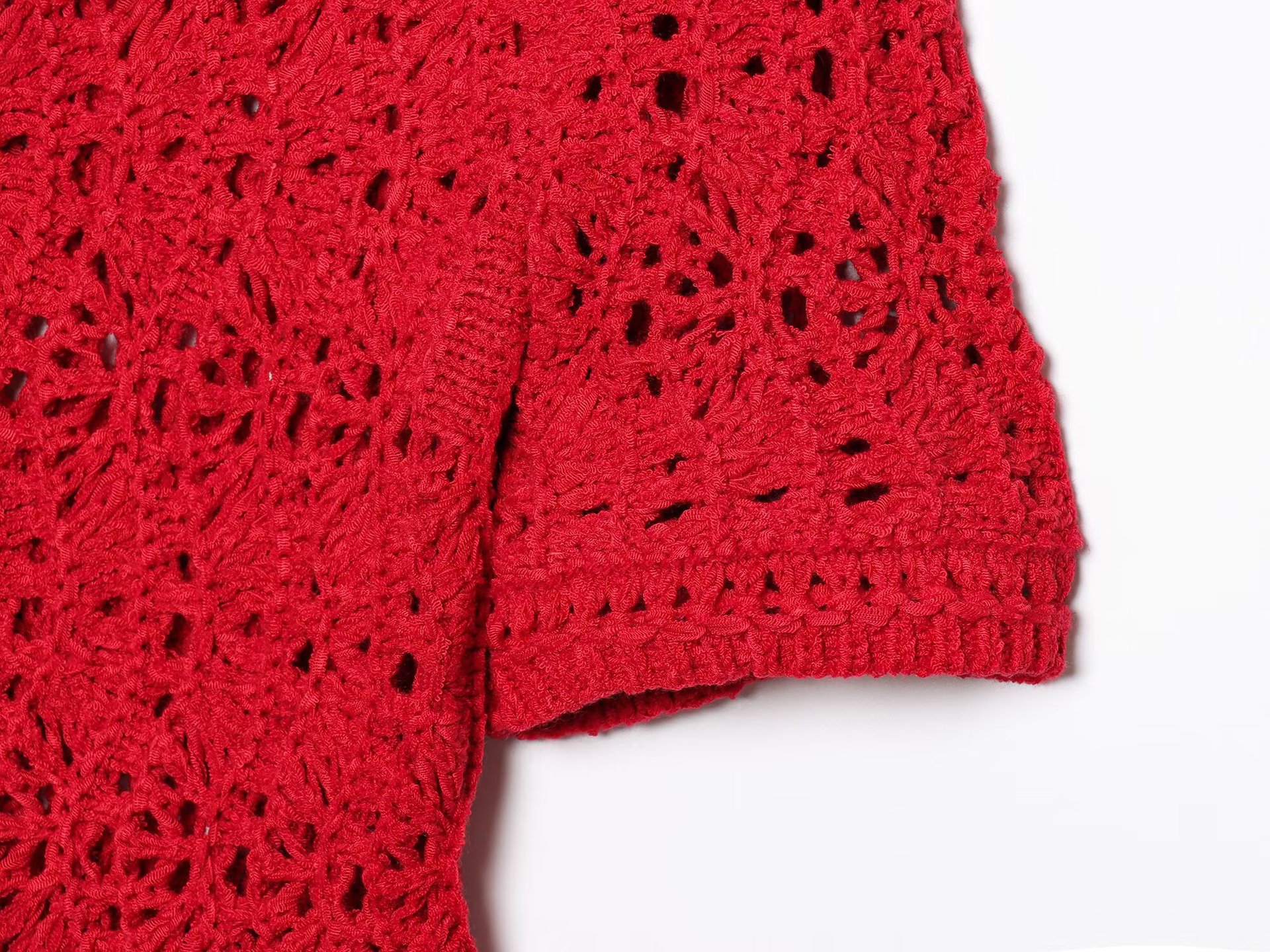 Ladies Three-Quarter Solid Crew Sweater