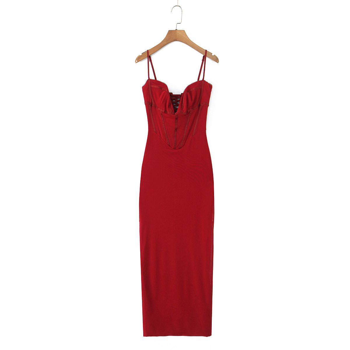 Slim fit long camisole dress