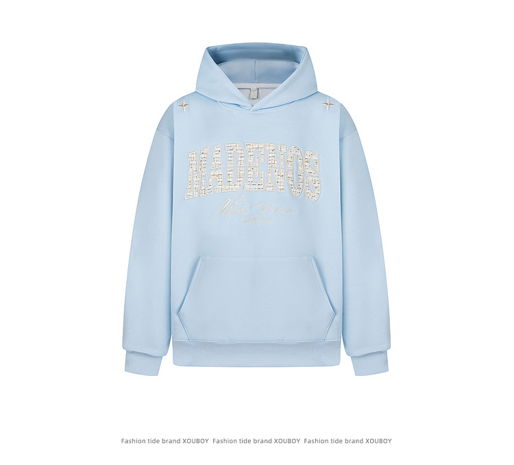 Streetwear Unisex Oversized Letter Print Cotton Hoodie