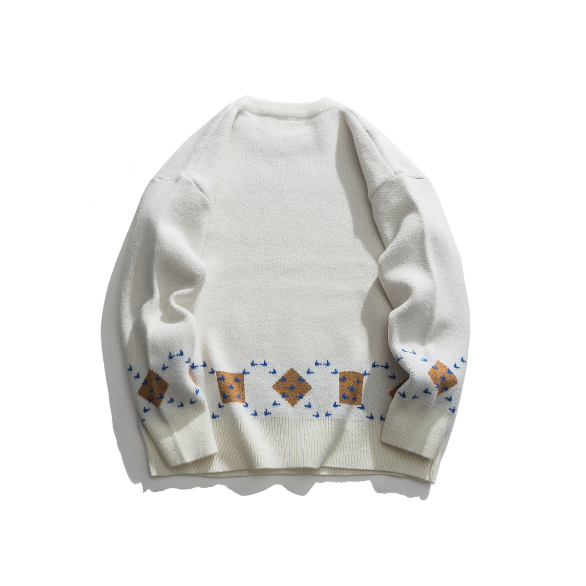 Japanese Workwear Color Block Oversized Sweater