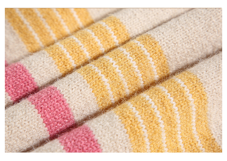 Loose Fit Japanese Workwear Color Block Sweater