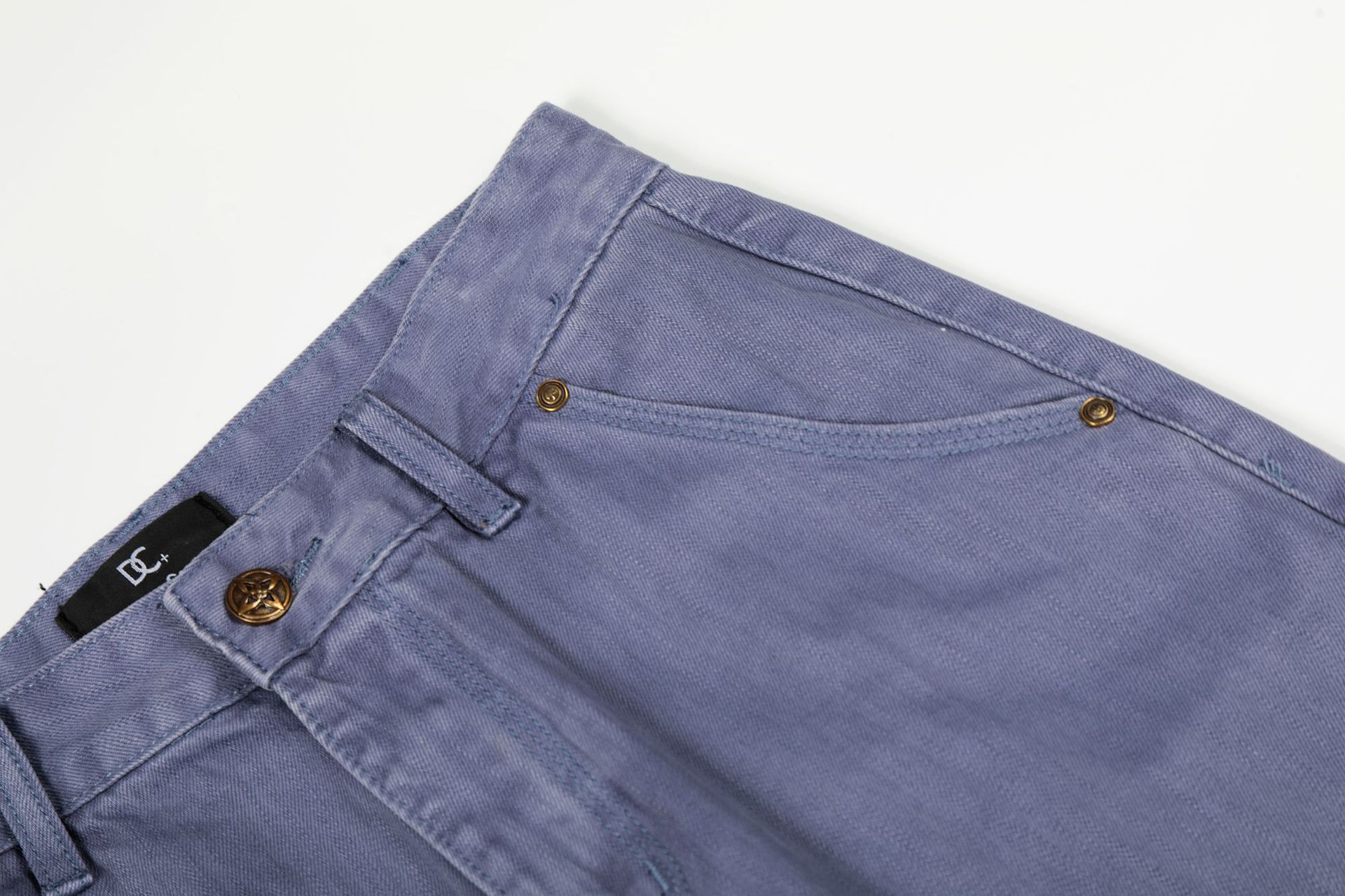 Street Vintage Unisex High-End Workwear Blue Design Men's Loose Straight Jeans