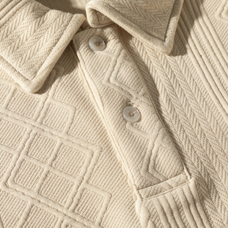 Polyester Plain Ribbed Oversized Shirt-Style Sweatshirt