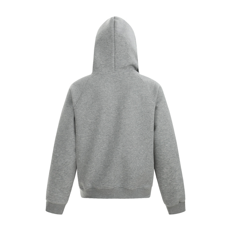 Oversized Cotton Blend Letter Print Hoodie