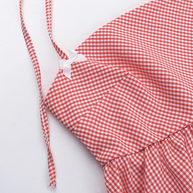 Flirty Checked Halter
