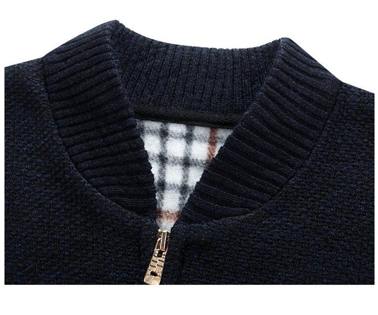 Male Streetwear Cardigan Polyester Viscose Open Front