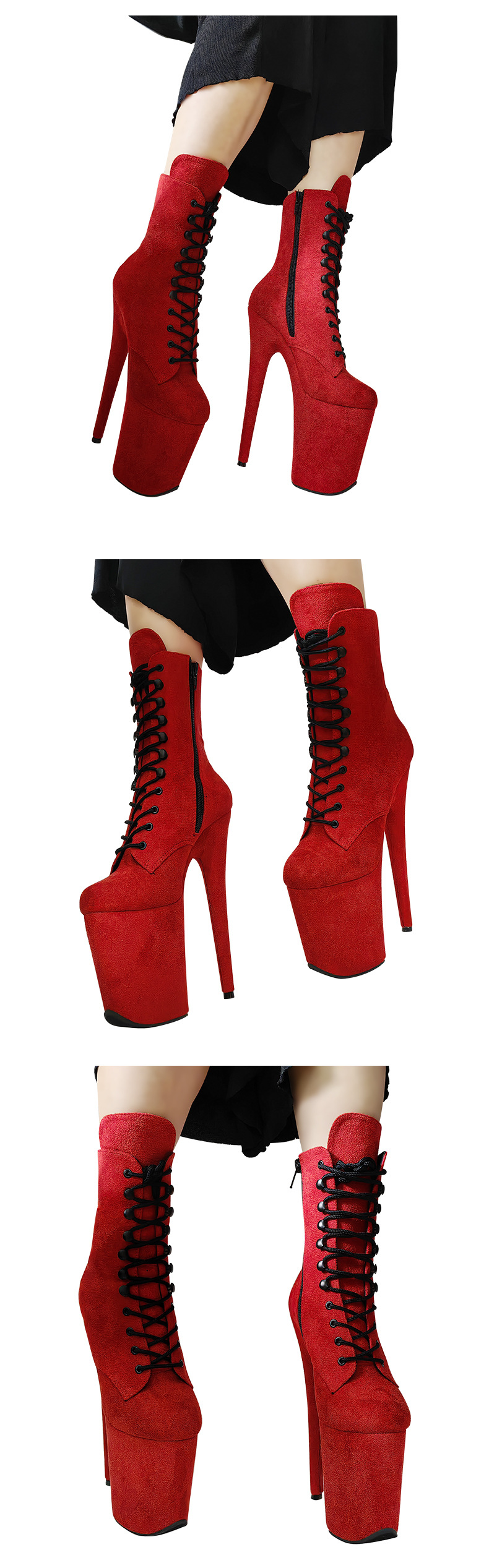 20CM super high heel pole dance shoes with waterproof platform pole dancing boots pole dance heel