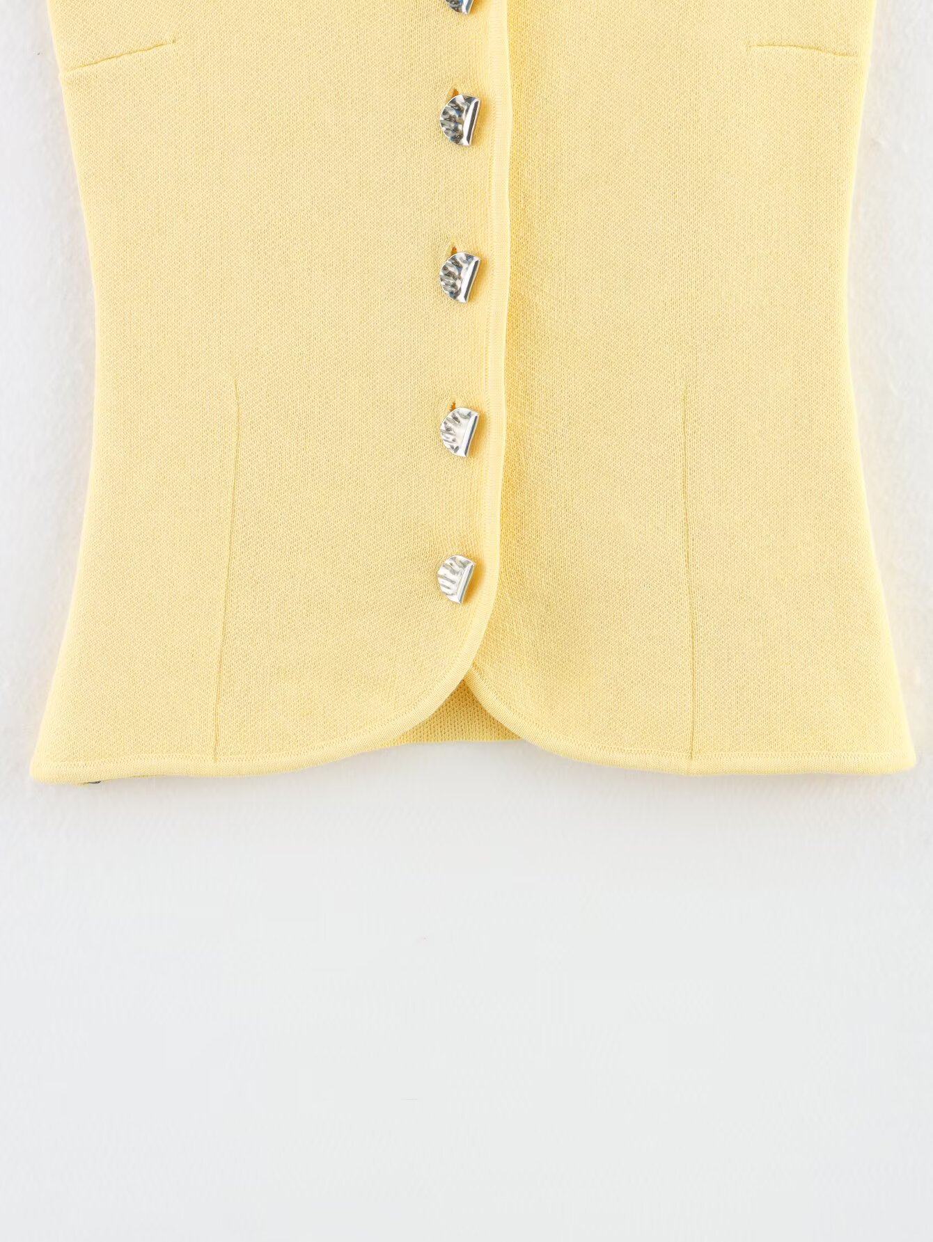 Ladies' Solid Knit Front-Closure Vest
