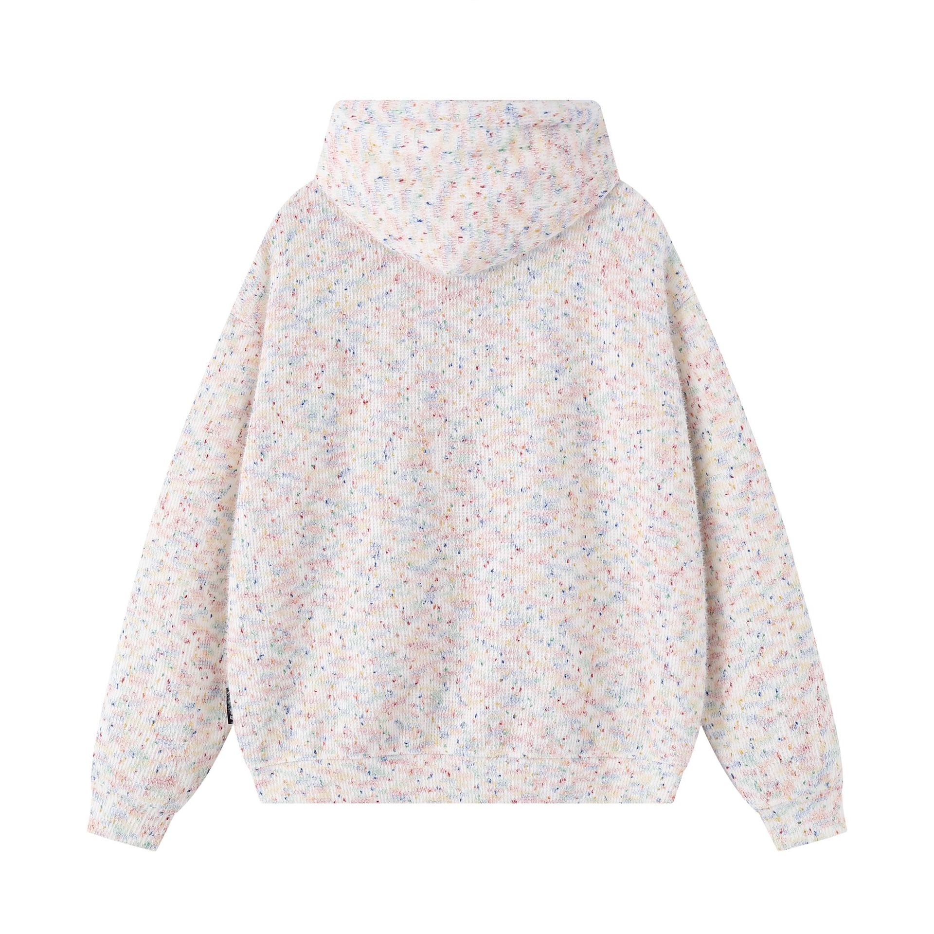 Retro Faux Layered Oversized Puppy Motif Hoodie