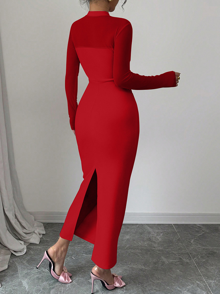 Bodycon Sultry Side-Split Dress