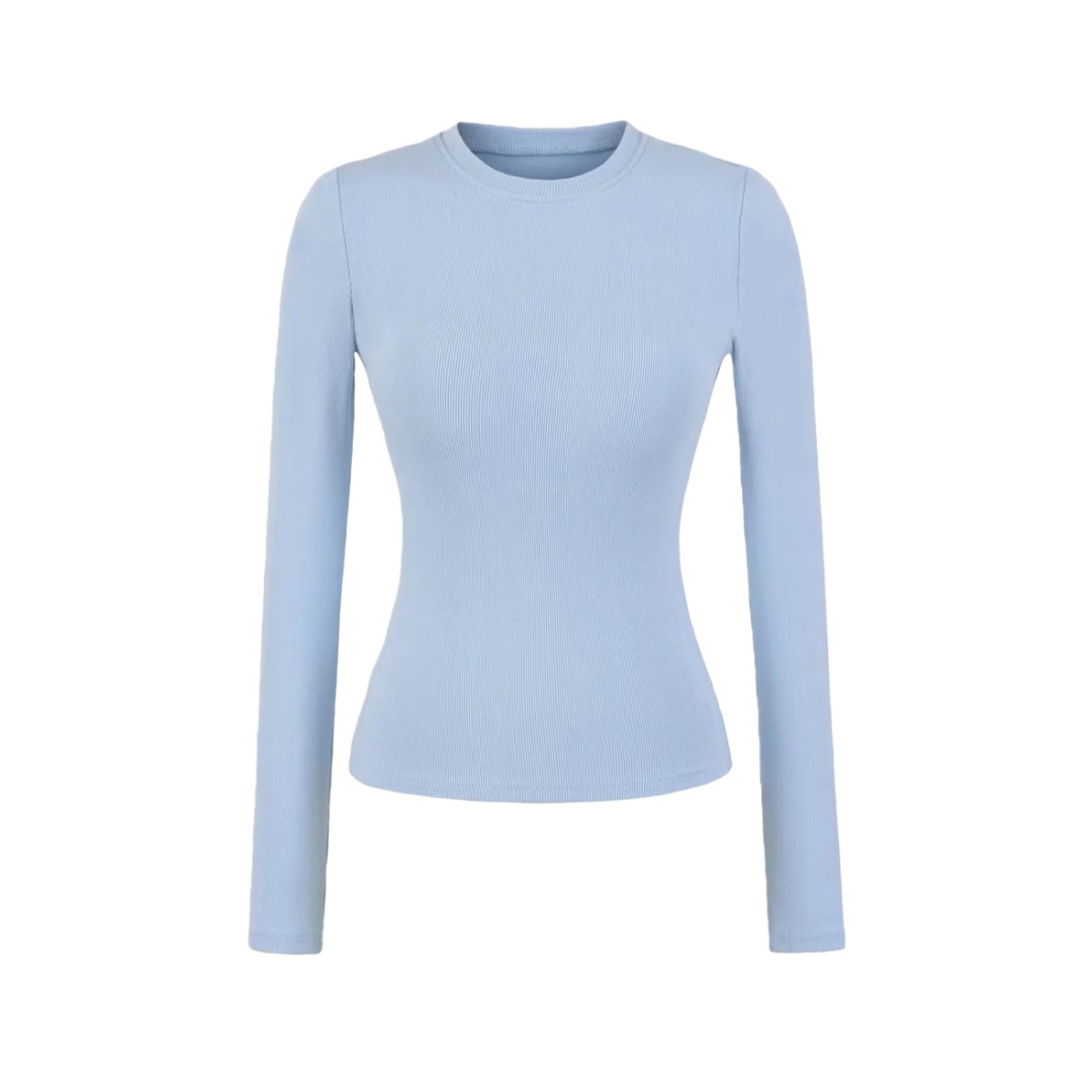 Japanese Crew Quilted Plain Slim-Fit Base-Layer Tee