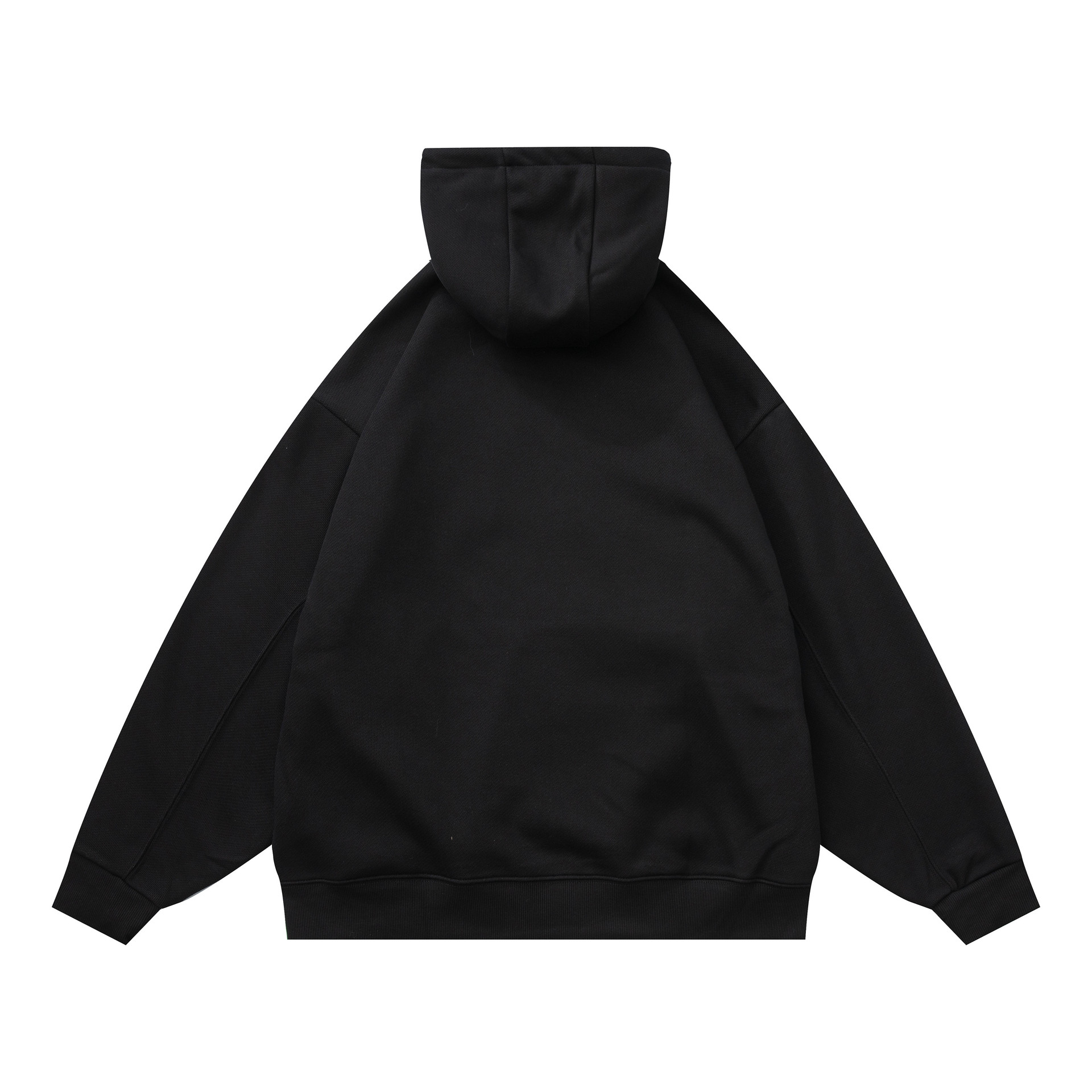 Oversized Cotton Printed Long Sleeve Hoodie