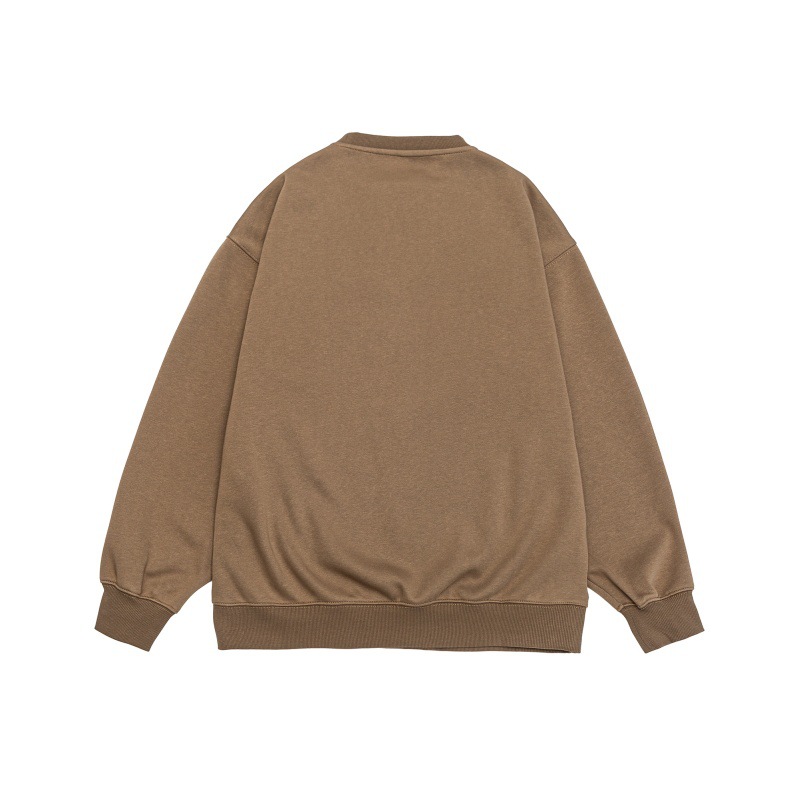 Retro Faded Text Graphic Oversized Crewneck Hoodie