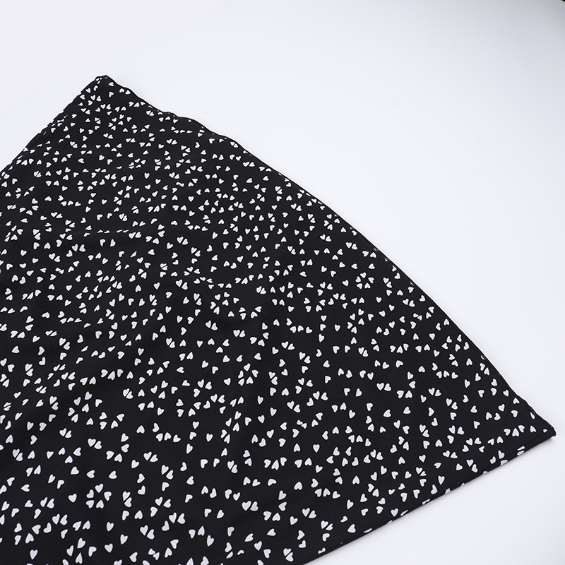 Square Neck Sleeveless Dot Print Open Back Dress