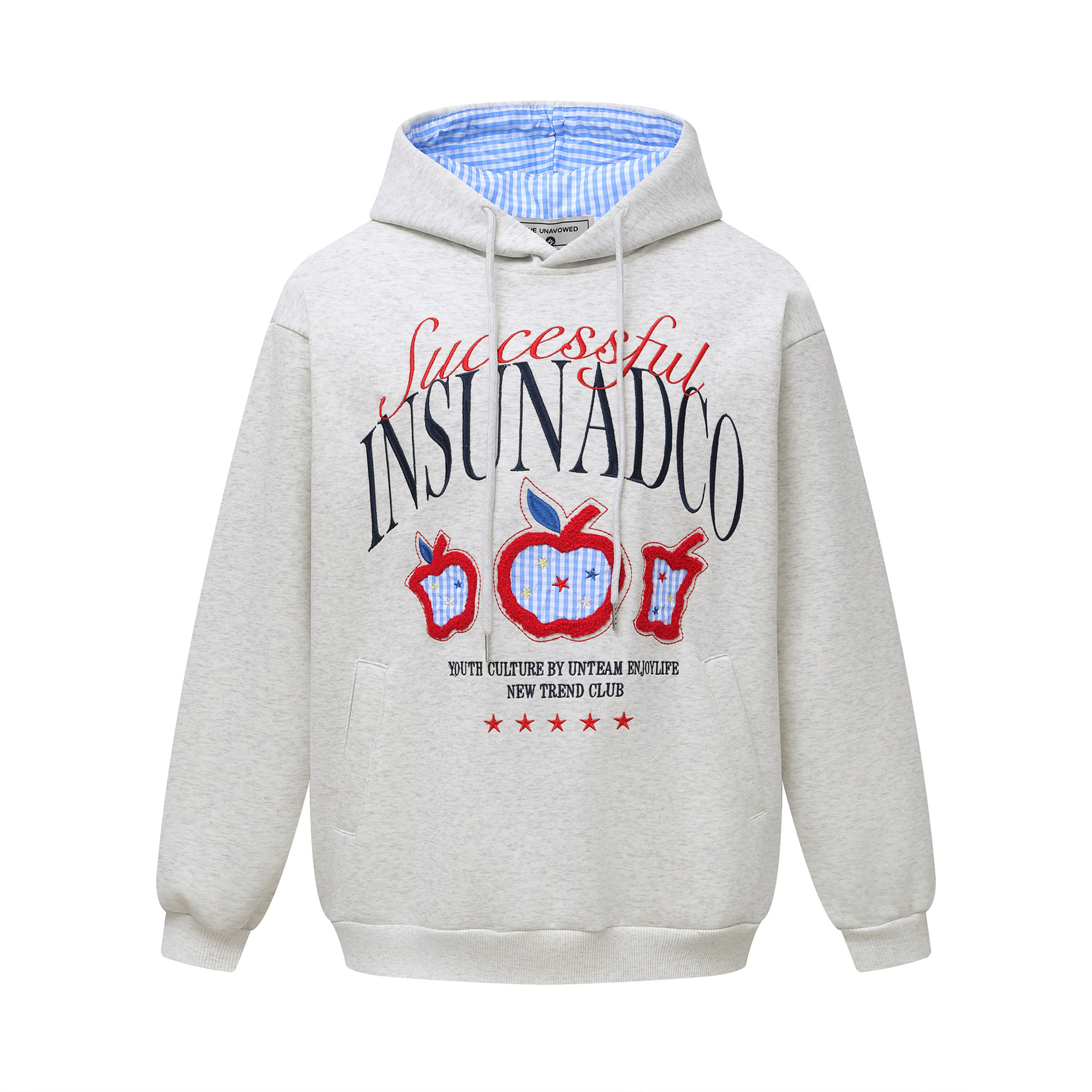 Unisex Cotton Applique Hoody