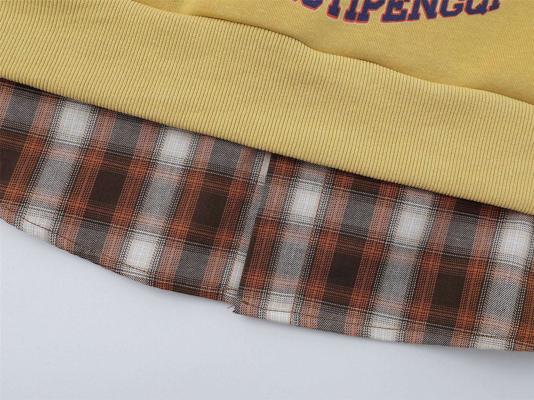 Cotton Retro Graphic Mock Neck Relaxed Sweatshirt