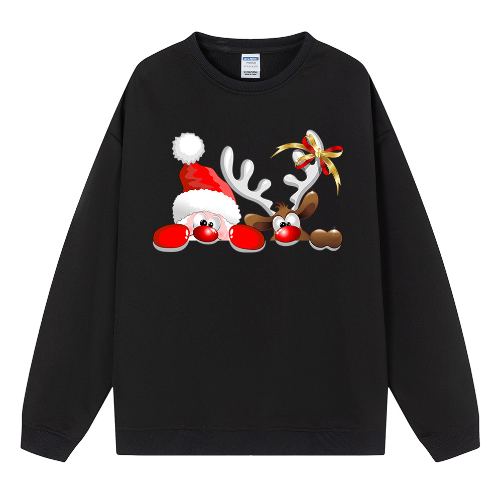 Oversized Holiday Deer Hoodie