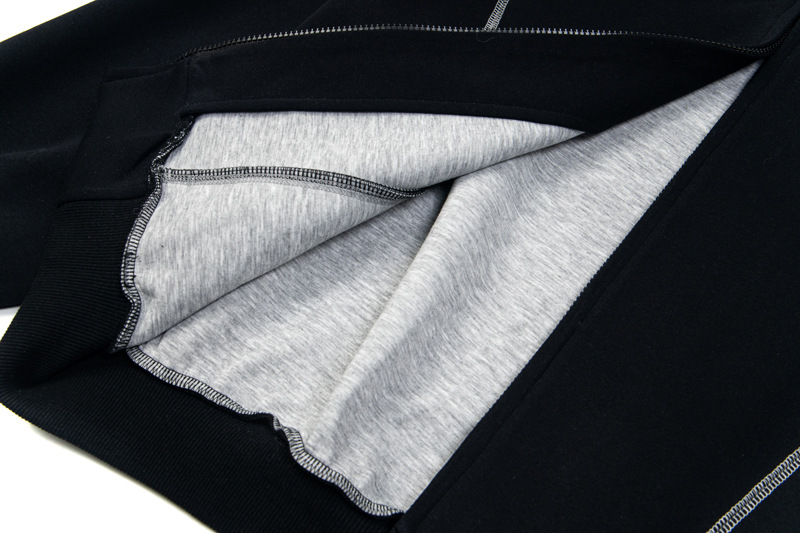 Street Relaxed Fit Zip-Up Letter Print Hoodie
