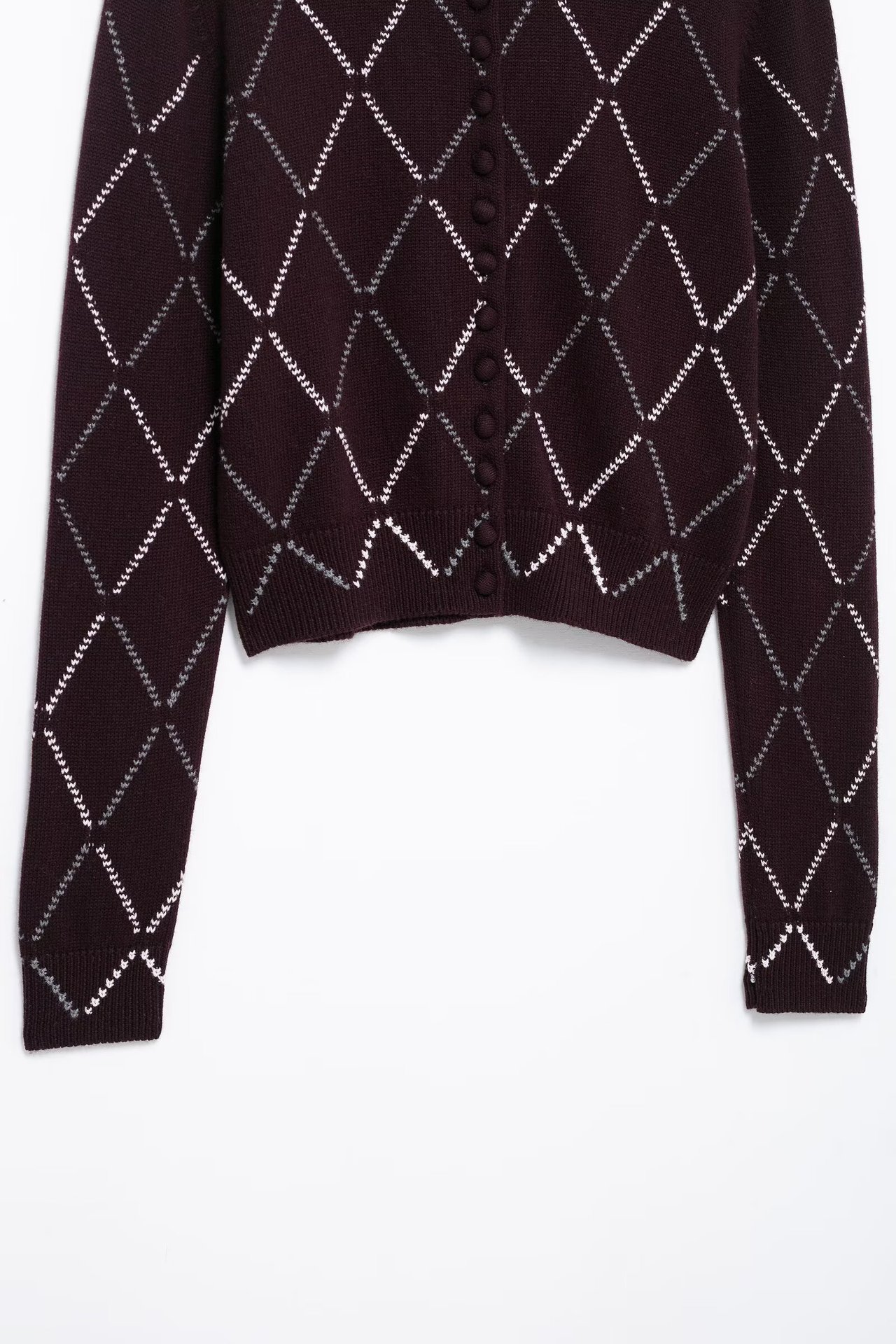Urban Grid Long Sleeve Sweater