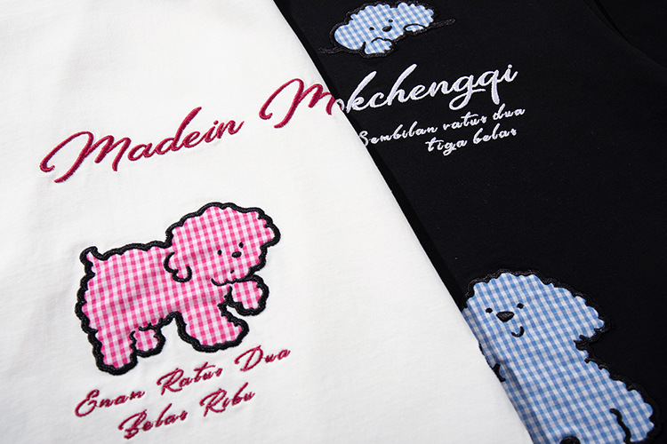 Oversized American Cotton Letter Layered Button-Down Guy's Tee