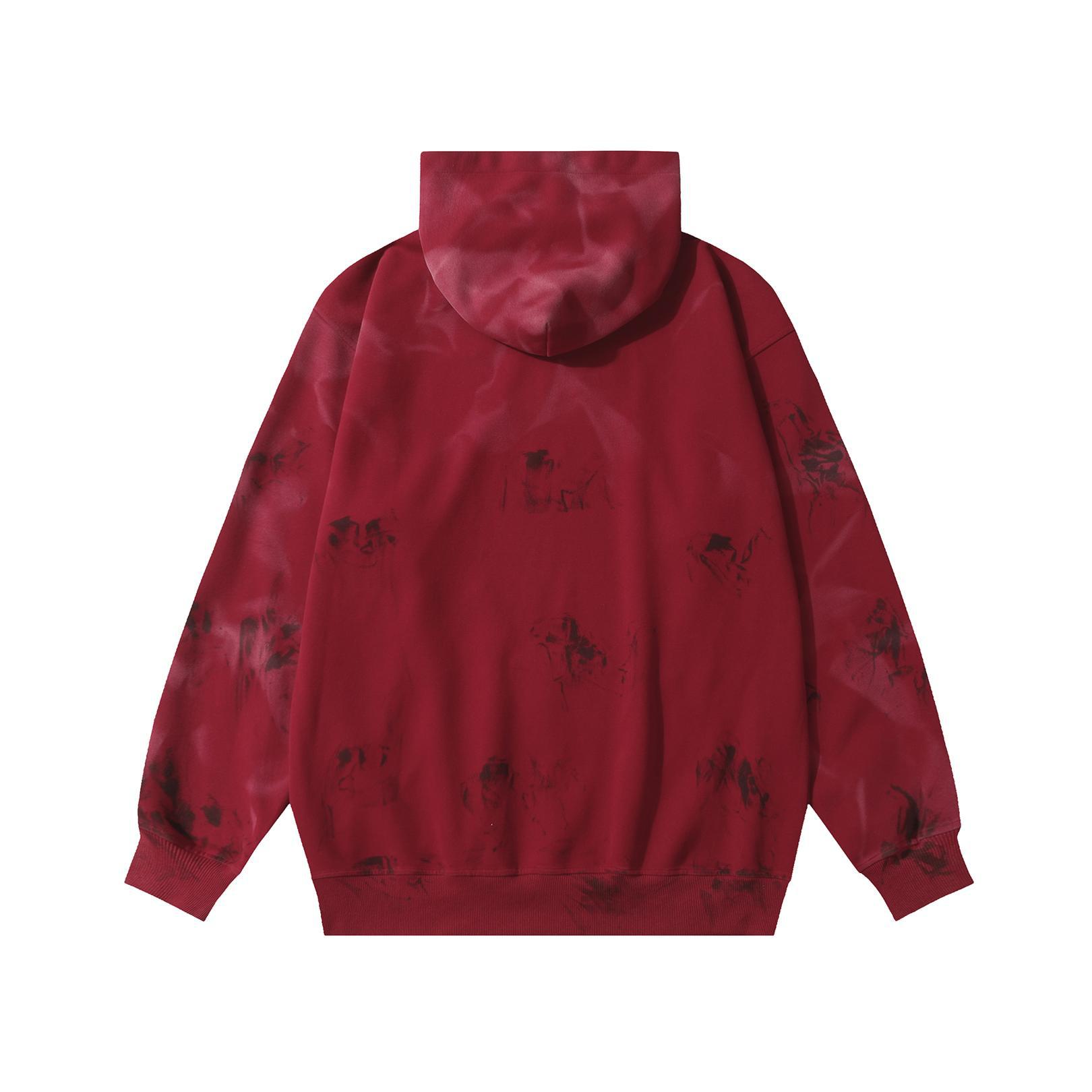 Urban Psychedelic Cotton Blend Long Sleeve Hoodie