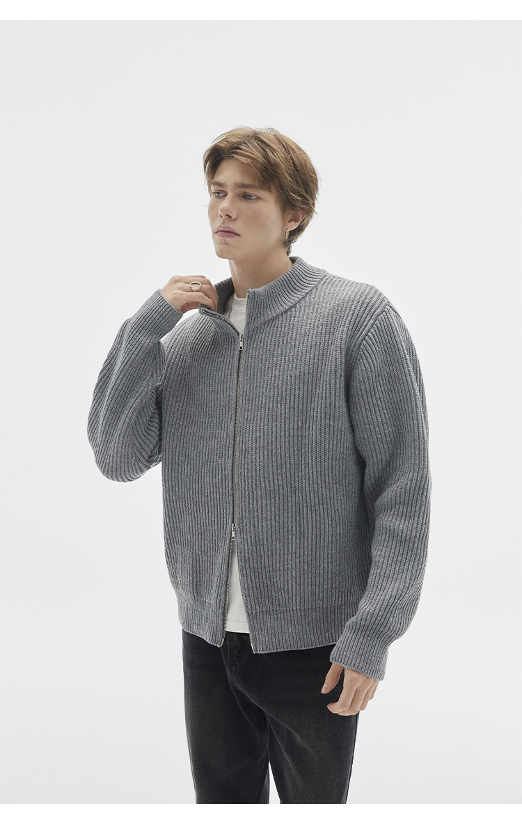 Unisex Loose Fit Long Sleeve Japanese Workwear Cardigan