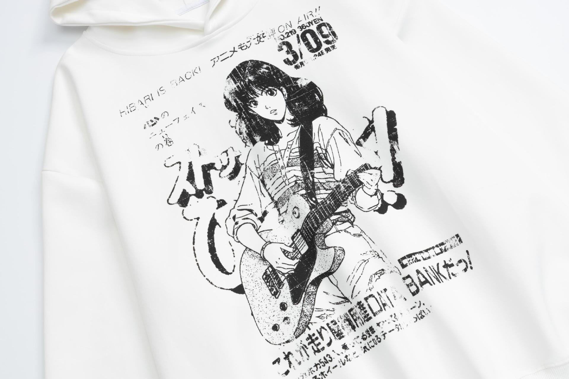 Women's Manga Oversized Huamian Composite Hoodie