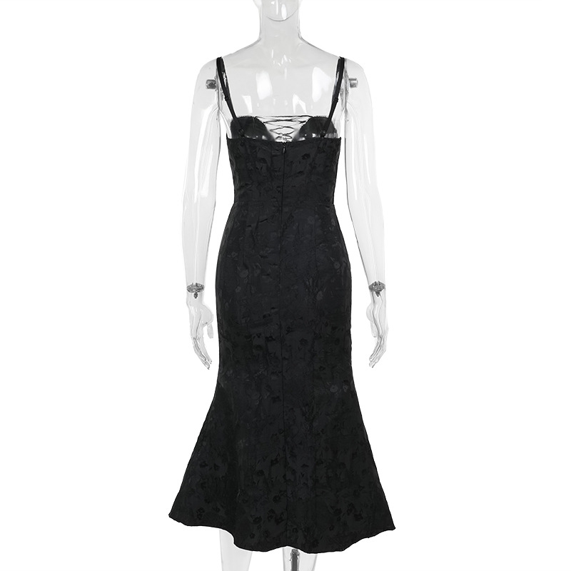 Sexy One-Shoulder Sleeveless Jacquard High Waist Polyester Cardigan