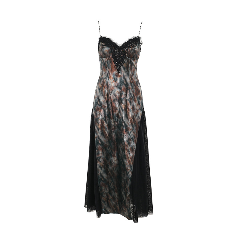 Bodycon Dress Gothic Chic Embellished Fitted Full Skirt Dress for Women