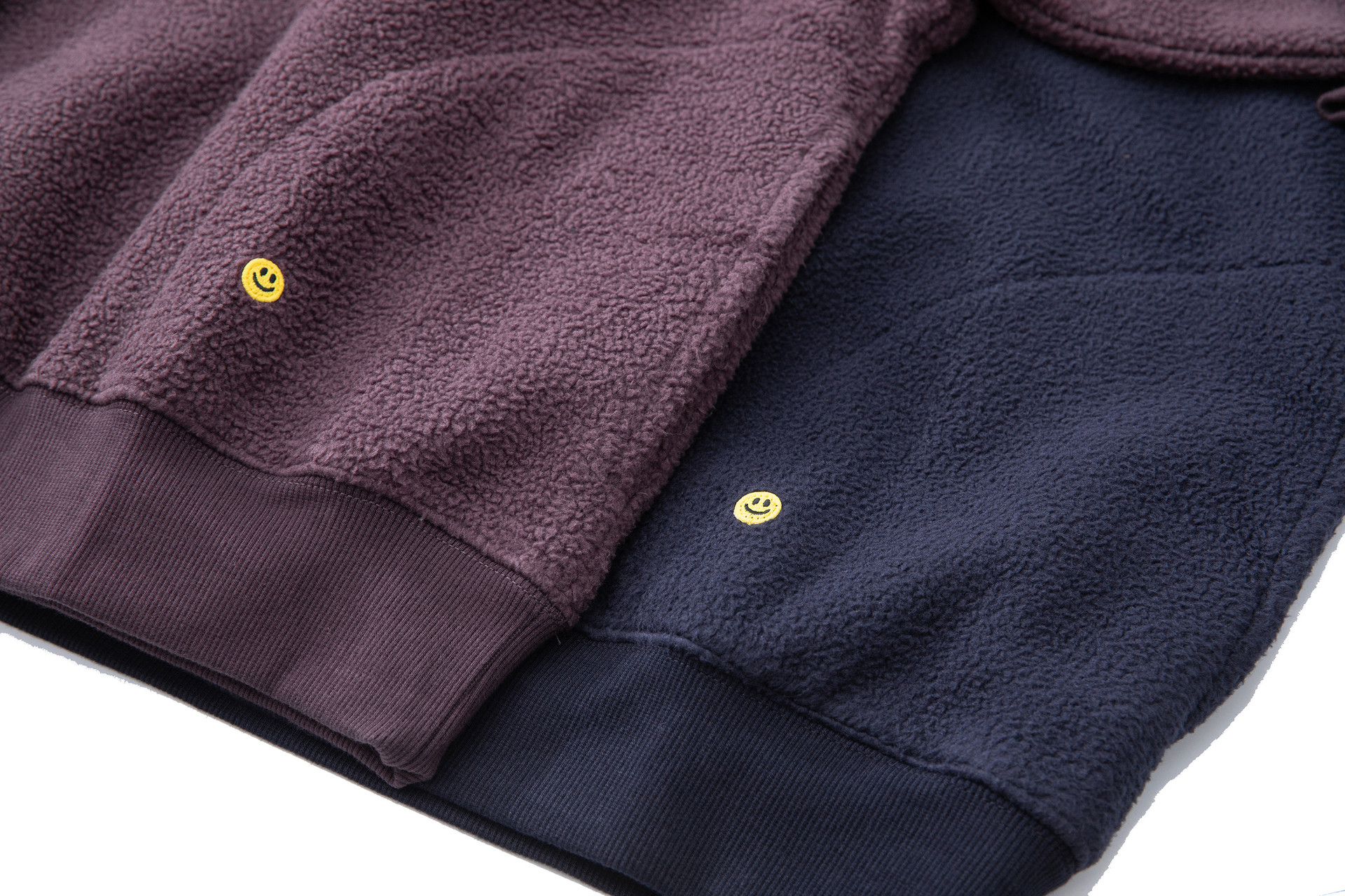 Oversized Graphic Emoji Partial Zipper Hoodie