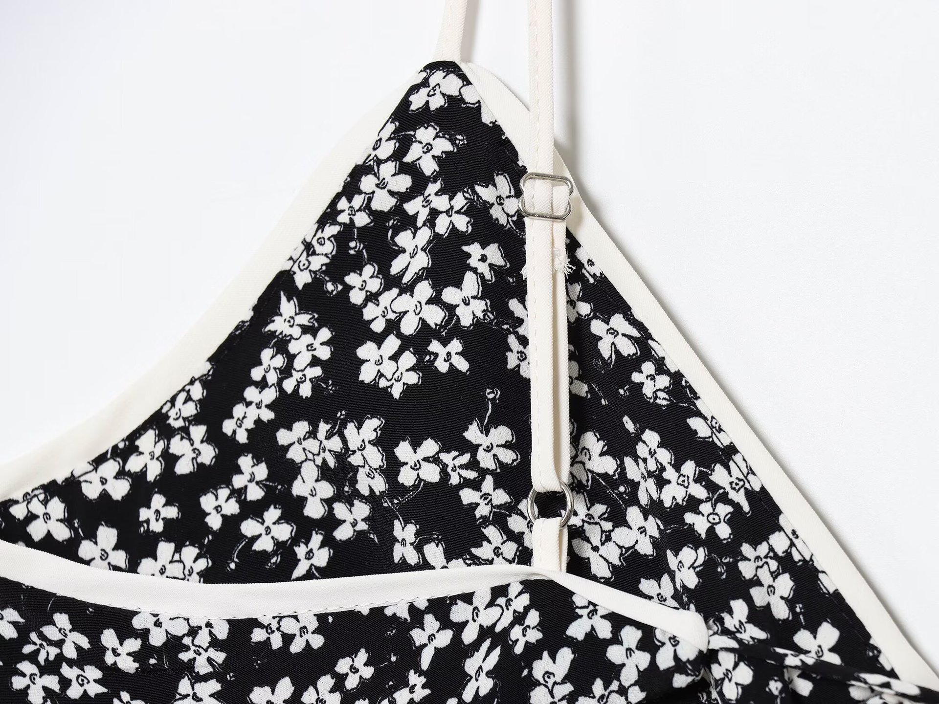 Women's Fashion Sexy Backless Floral Print Midi Dress