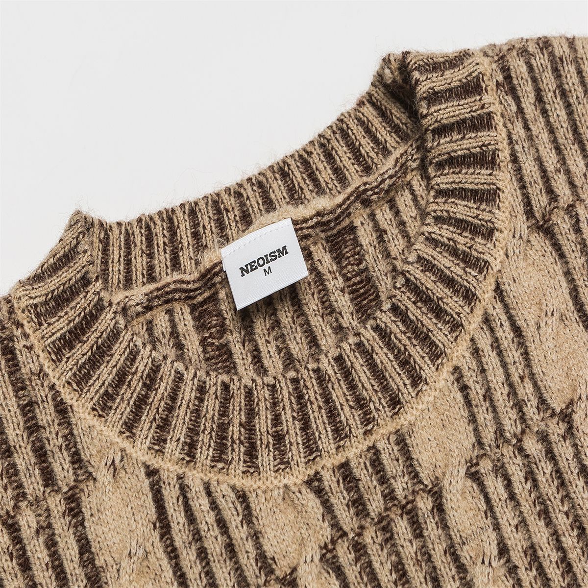 Long Sleeve Color Block Workwear Sweater