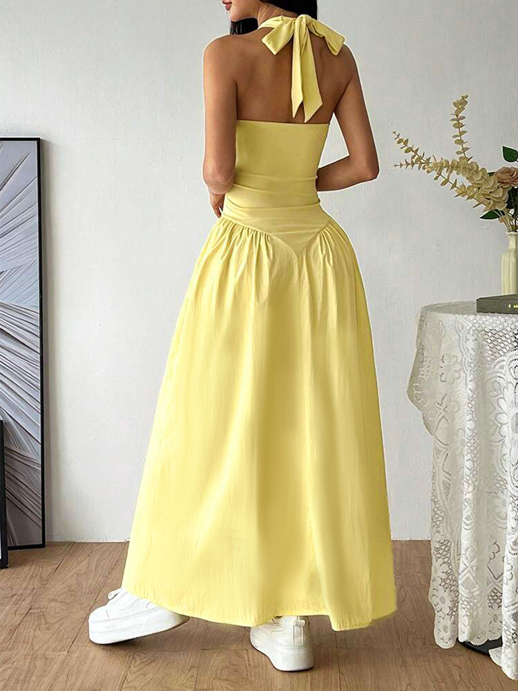 Polyester Sleeveless Vacation Maxi Dress