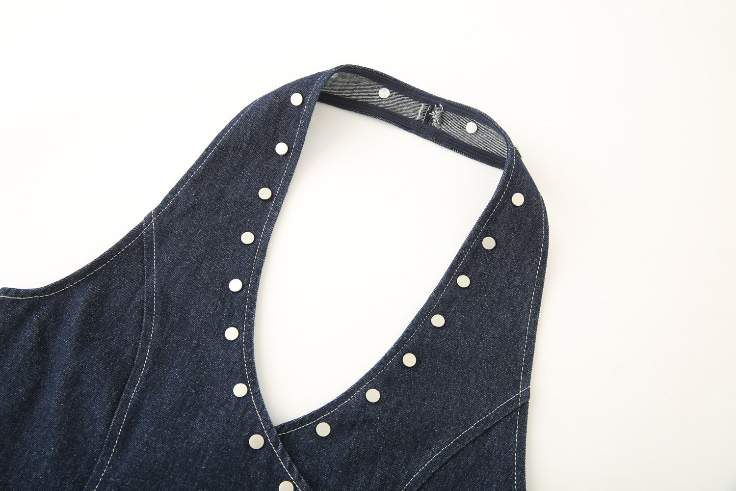Halter Cutout Studded Top
