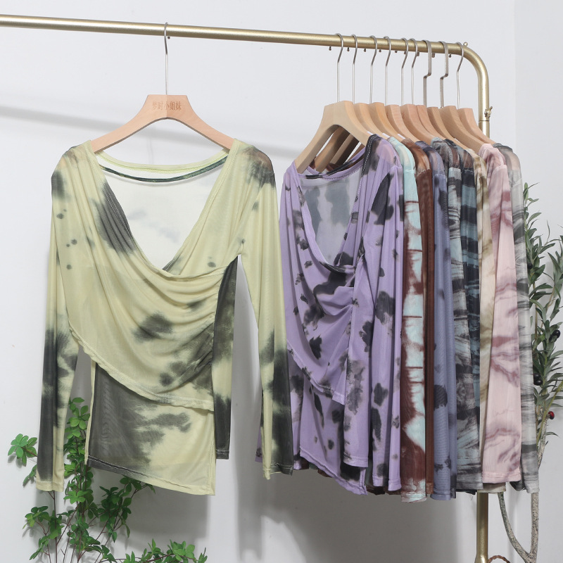 Desire Asymmetrical Long Single Sleeve Blouse