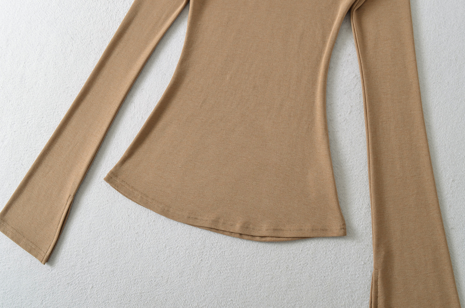 Round Neck Full Sleeve Double Layer Contour Tee