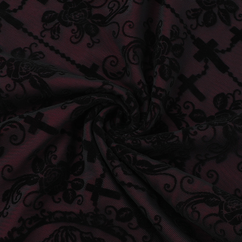 Private Celebrity Fitted Layered Above-Knee Polyester Print Skirt