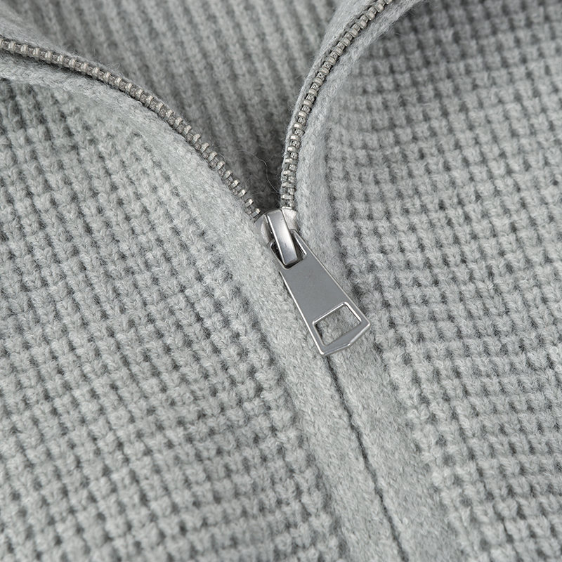 Relaxed Plain Ribbed Hood Wrap Cardigan