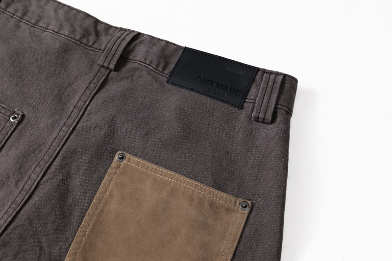 Original Streetwear Brand Design Vintage Button Decoration High-Street Cool Loose Casual Knife Pants Jeans Long Pants