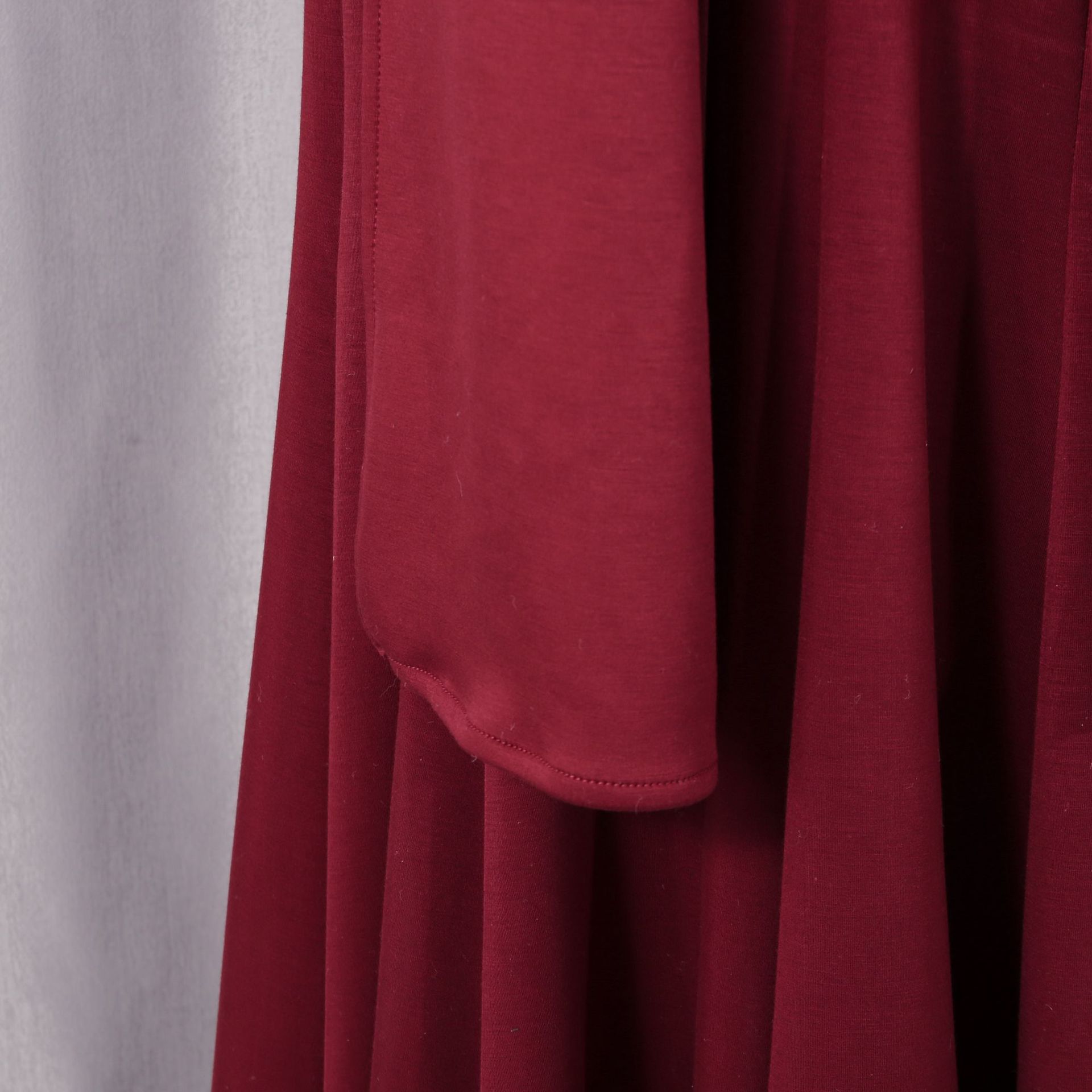 Tailored Polyester Maxi Dress with Ruched Bodice