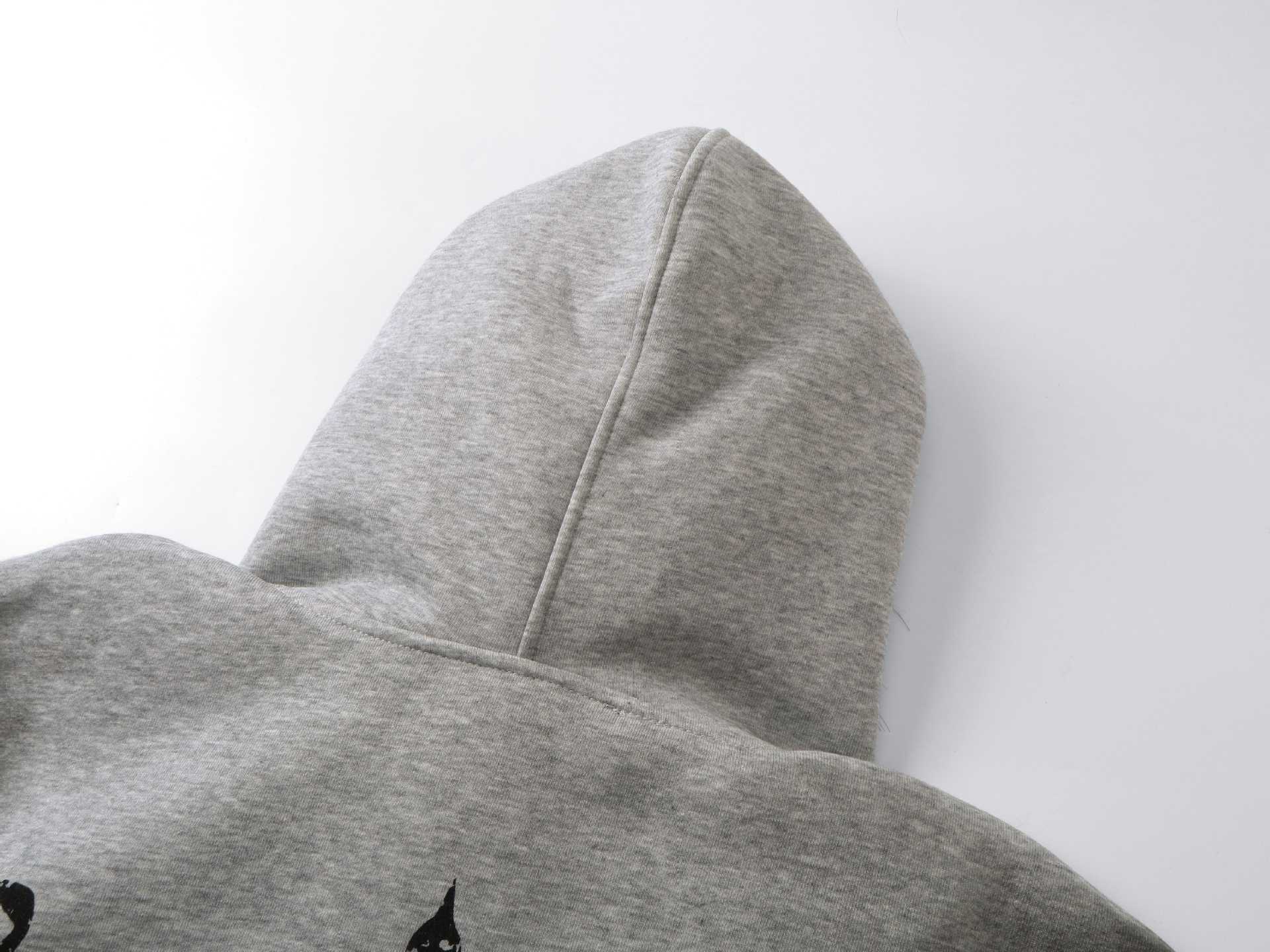 American Retro Cotton Distressed Hoodie