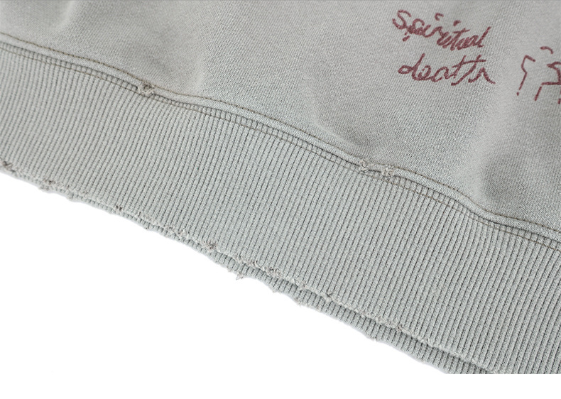 Urban Cotton Faded Logo Round Neck Sweatshirt