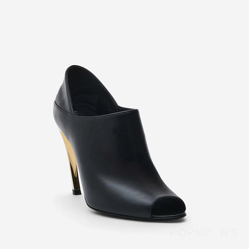 Round head fish mouth shaped heel summer high heels