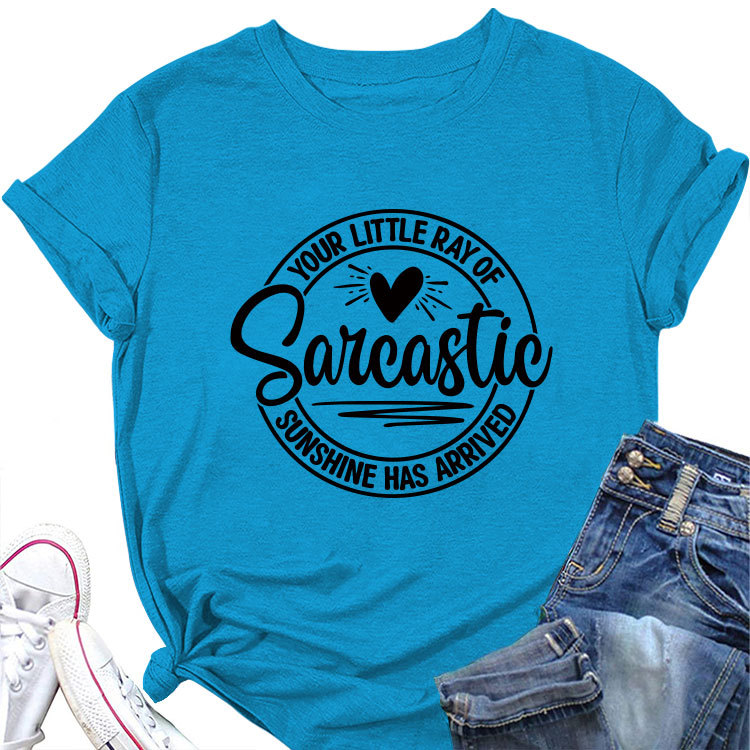 Ladies Geometric V Neck T-shirt