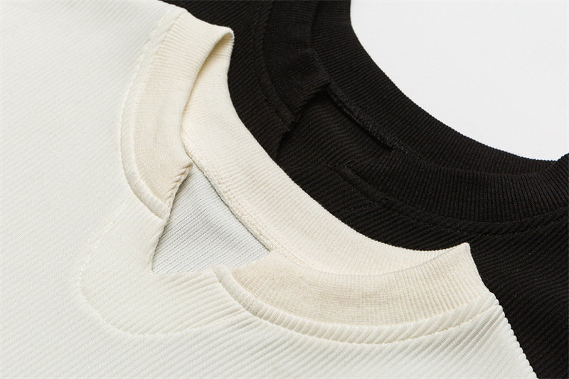 Loose Round Neck Long Sleeve T-Shirt for Men and Women