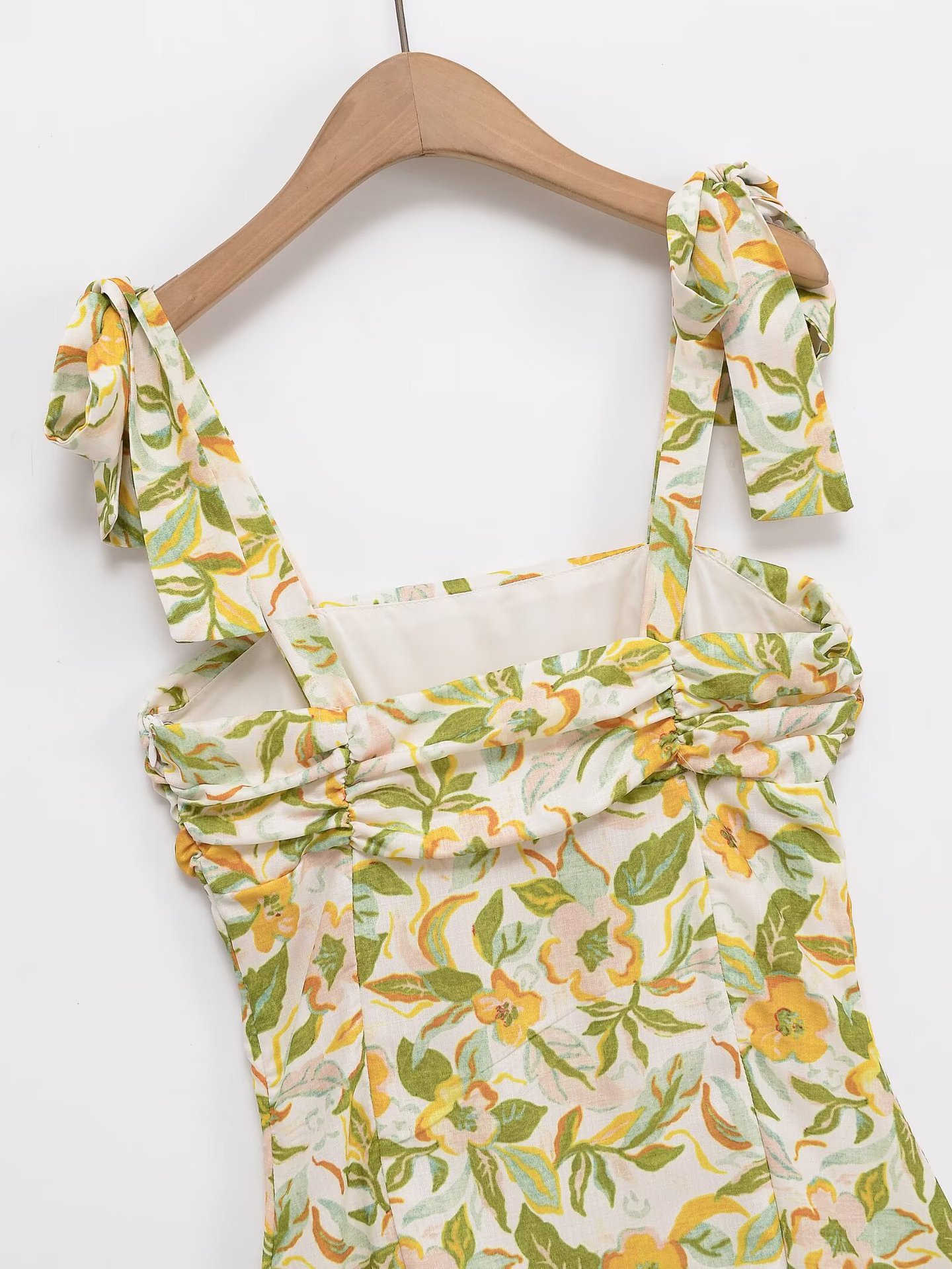 Women's Clothing Printed Linen Blend Short Dress