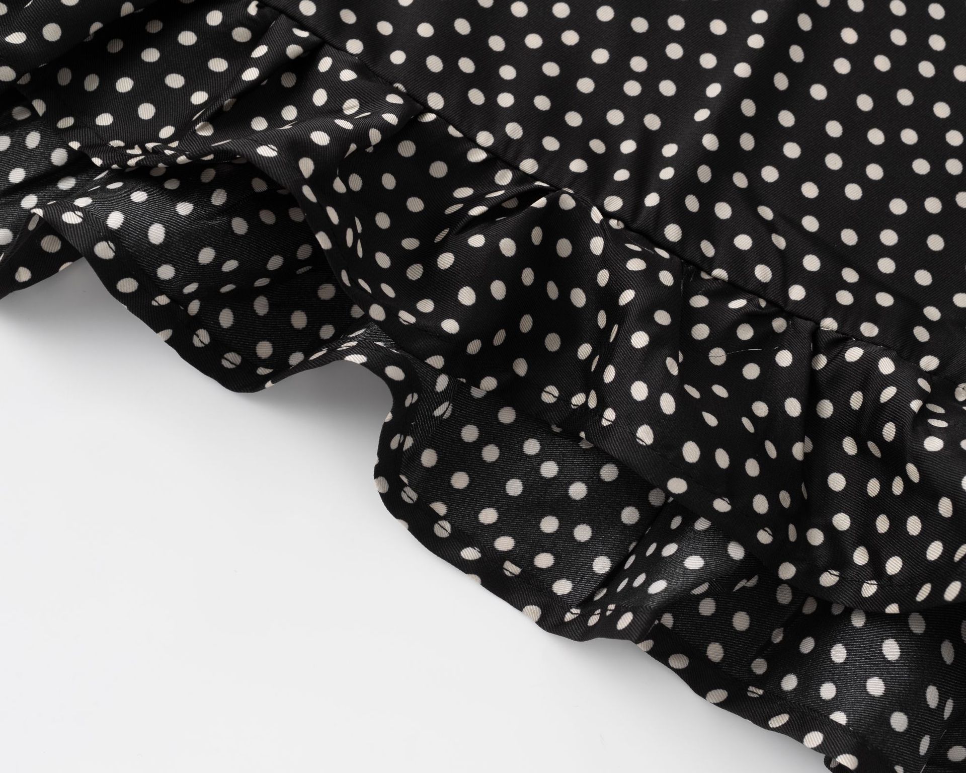 Polka Dot Print Strapless Dress
