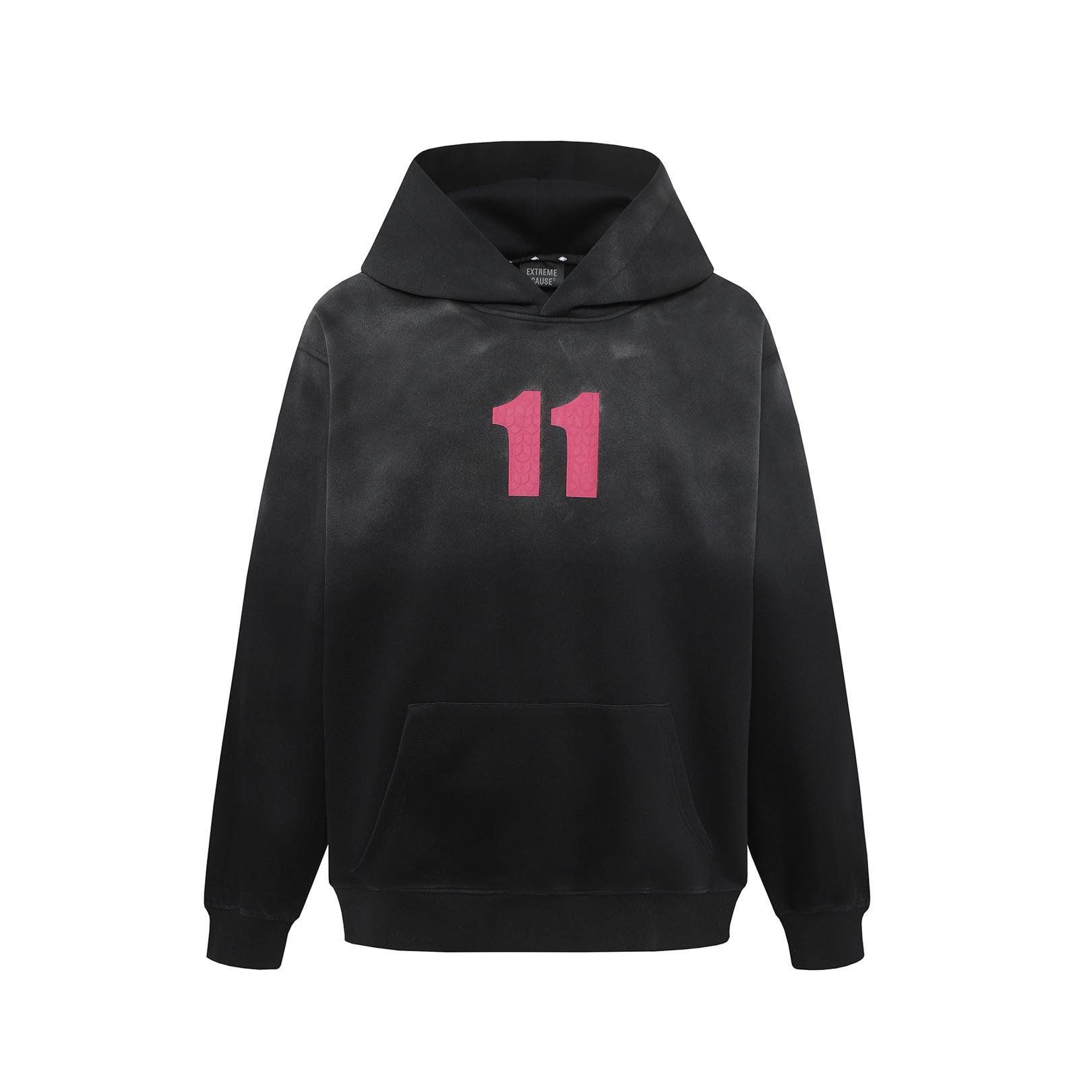 Unisex Cotton Polyester Alphabet Hoodie