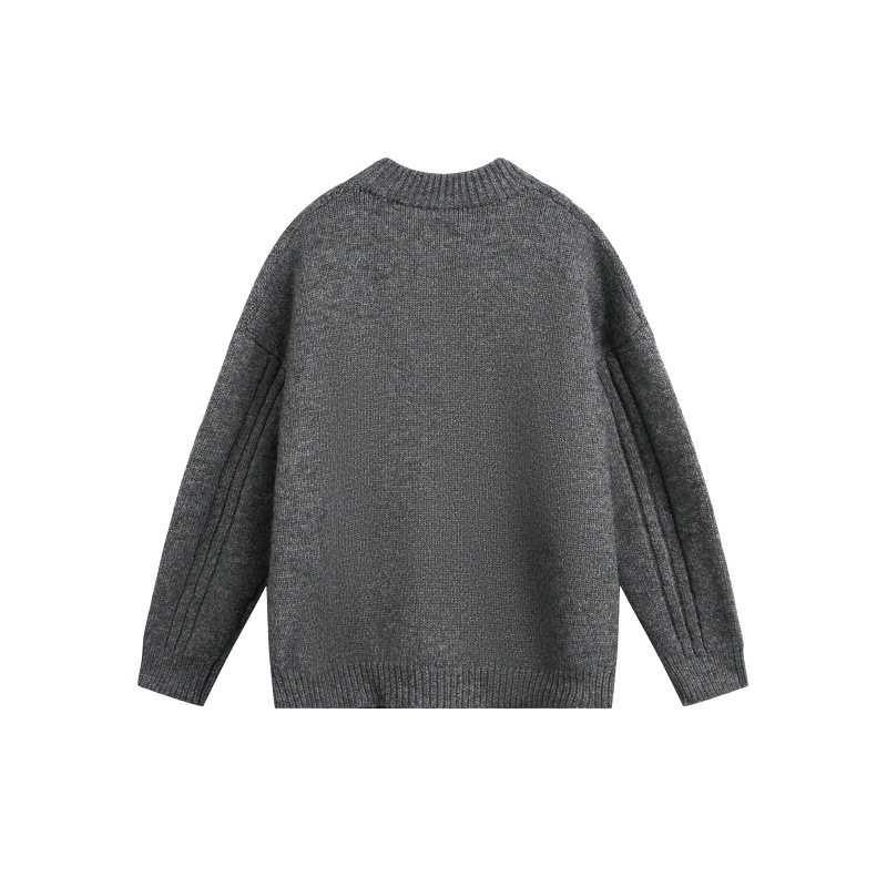 Oversized Japanese Workwear Cabled Sweater