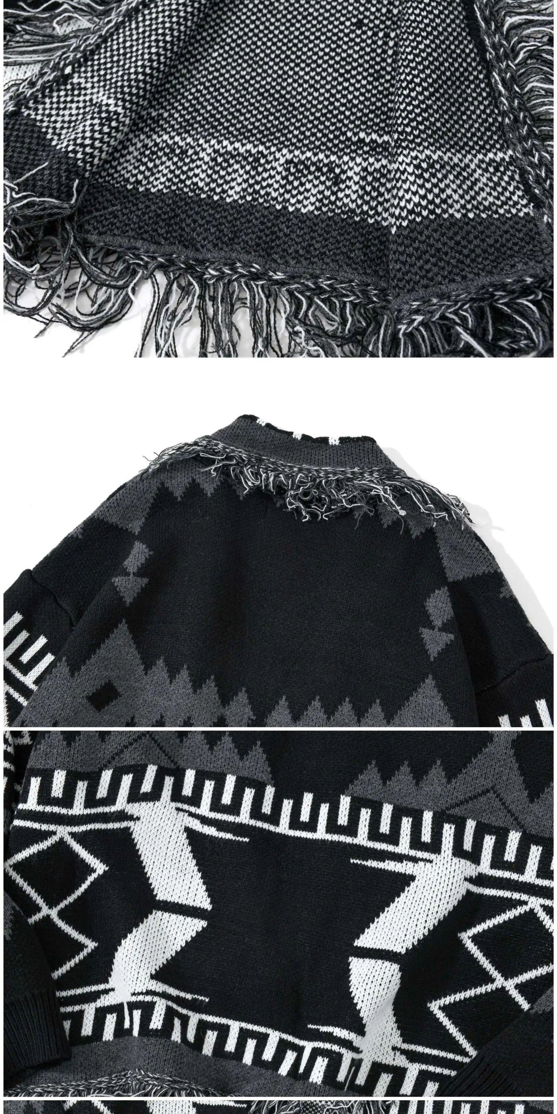 Spooky Embroidered Loose Scoop Neck Sweater